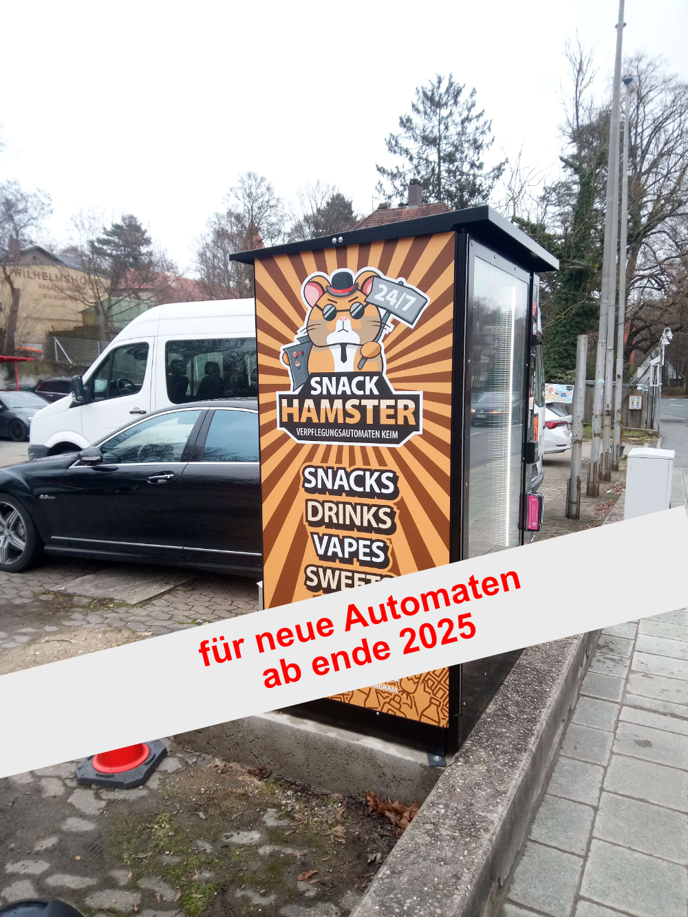 Seitenfolie für neue Vendo Outdoor-Automaten