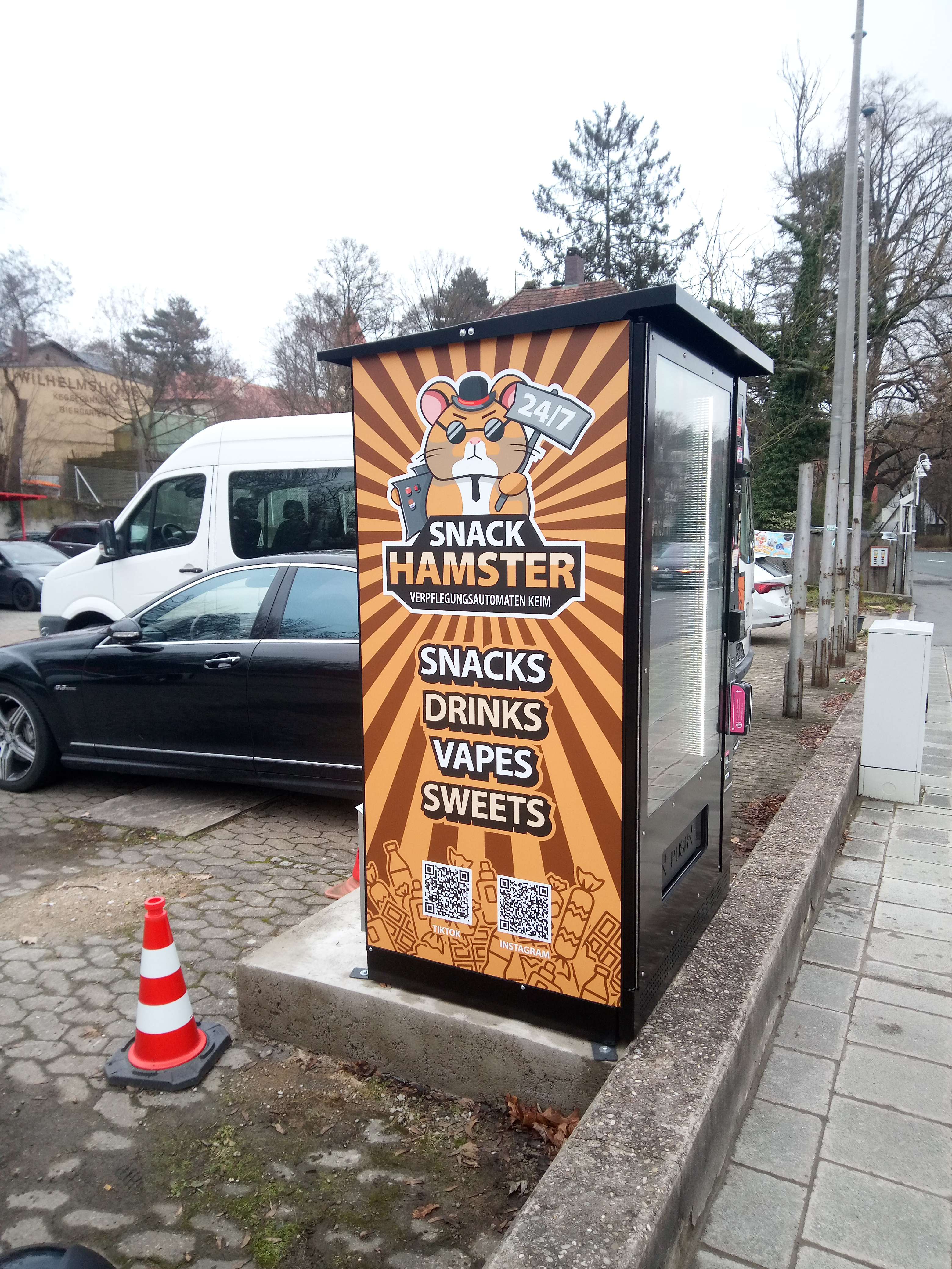 Seitenfolie für Vendo Outdoor-Automaten